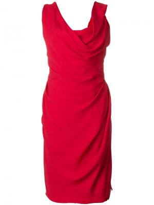 Платье с вырезом хомут Vivienne Westwood. Цвет: красный