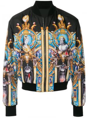 Куртка-бомбер Triptych Versace. Цвет: чёрный