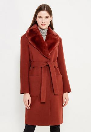 Пальто Grand Style. Цвет: бордовый