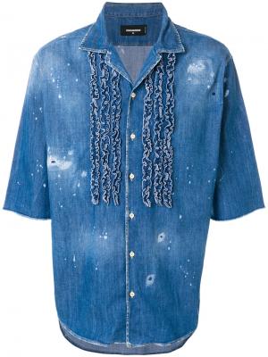 Джинсовая рубашка Dsquared2. Цвет: синий