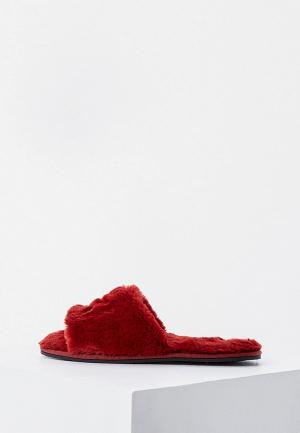 Тапочки Calvin Klein. Цвет: бордовый
