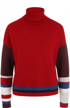 Кашемировый пуловер с воротником-стойкой Loro Piana. Цвет: красный