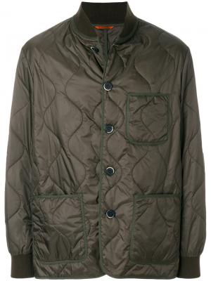 Стеганая куртка Barena. Цвет: зелёный