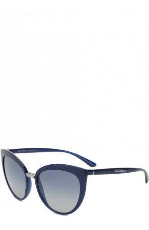 Солнцезащитные очки Dolce & Gabbana. Цвет: синий