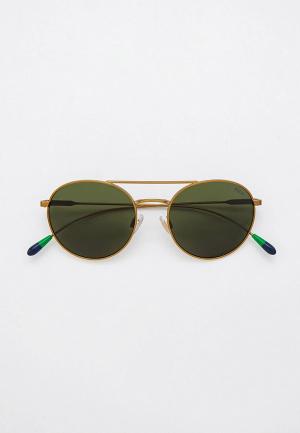 Очки солнцезащитные Polo Ralph Lauren. Цвет: золотой