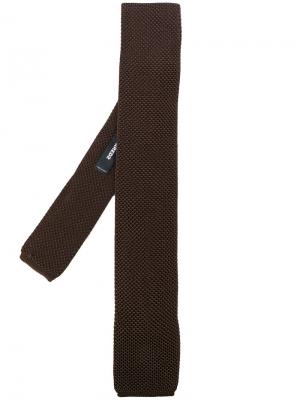 Тканый галстук Dsquared2. Цвет: коричневый