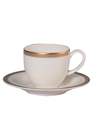 Набор кофейных пар 100 мл, 6шт Royal Porcelain Co. Цвет: белый