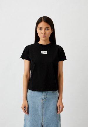 Футболка MM6 Maison Margiela. Цвет: черный