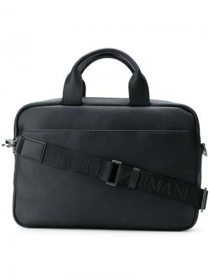 Cross body laptop bag Emporio Armani. Цвет: чёрный