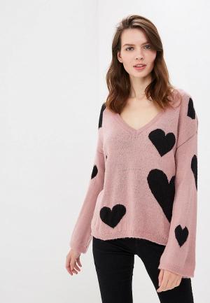 Пуловер Jacqueline de Yong. Цвет: розовый