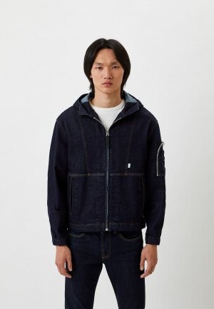 Куртка джинсовая Liu Jo Uomo. Цвет: синий