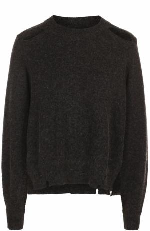 Пуловер с круглым вырезом и разрезами на рукавах Isabel Marant Etoile. Цвет: серый