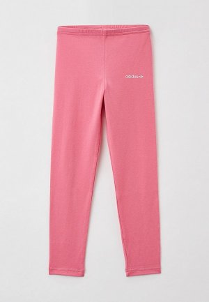 Леггинсы adidas Originals. Цвет: розовый