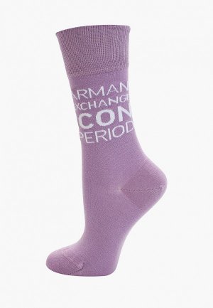 Носки Armani Exchange. Цвет: фиолетовый