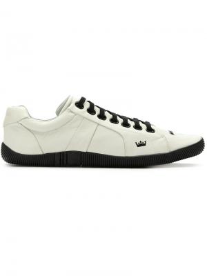 Leather lace-up sneakers Osklen. Цвет: белый