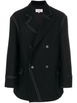 Классическое пальто Maison Margiela. Цвет: чёрный