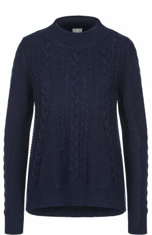 Кашемировый пуловер фактурной вязки FTC. Цвет: темно-синий