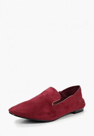 Лоферы Ideal Shoes. Цвет: бордовый