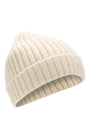 Кашемировая шапка BOSS. Цвет: белый