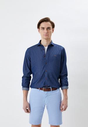 Рубашка джинсовая Harmont & Blaine. Цвет: синий