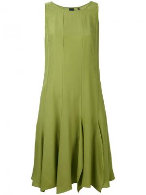 Расклешенное платье Aspesi. Цвет: зелёный