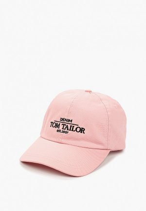 Бейсболка Tom Tailor. Цвет: розовый