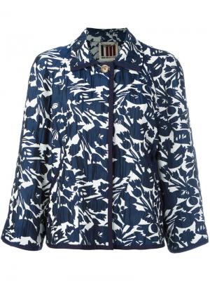 Куртка с цветочным узором IM Isola Marras I'M. Цвет: синий