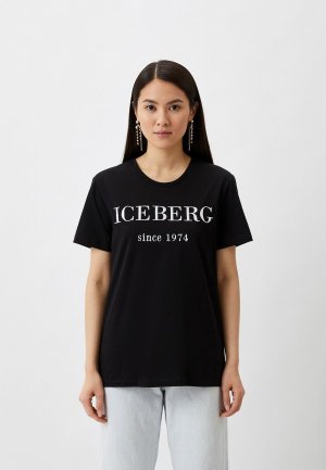 Футболка Iceberg. Цвет: черный