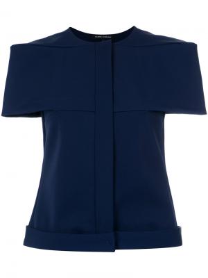 Double fit blouse Gloria Coelho. Цвет: синий
