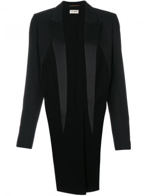 Стилизованный пиджак-фрак Saint Laurent. Цвет: чёрный