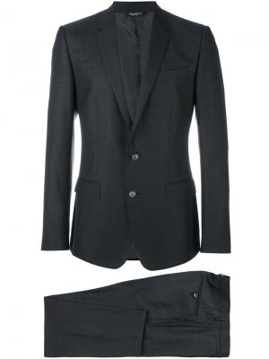 Классический костюм Dolce & Gabbana. Цвет: серый