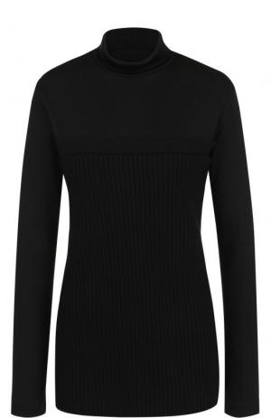 Шерстяной свитер фактурной вязки Yohji Yamamoto. Цвет: черный