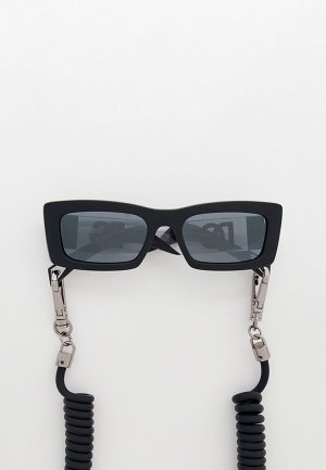 Очки солнцезащитные и шнурок Dolce&Gabbana. Цвет: черный