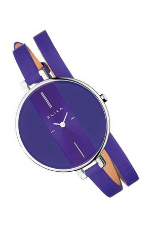 Наручные часы ELIXA. Цвет: фиолетовый