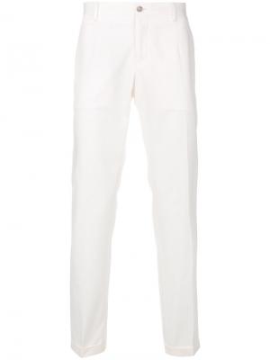 Классические брюки чинос Dolce & Gabbana. Цвет: белый