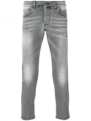 Укороченные джинсы скинни Entre Amis. Цвет: серый