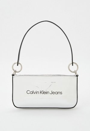 Сумка Calvin Klein Jeans. Цвет: серебряный