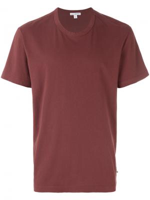 Классическая футболка James Perse. Цвет: красный