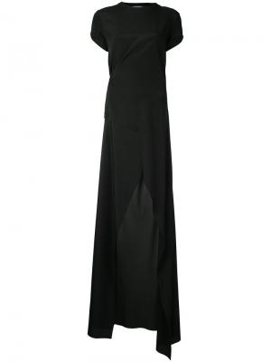Длинное платье A.F.Vandevorst. Цвет: чёрный