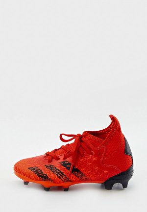 Бутсы adidas. Цвет: красный