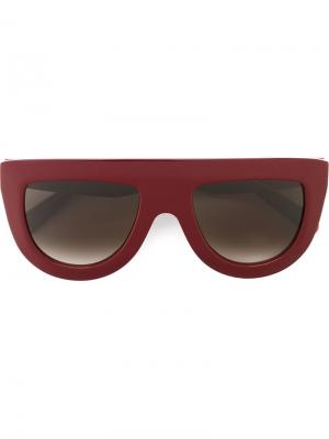 Солнцезащитные очки со сплошным ферхом Céline Eyewear. Цвет: красный