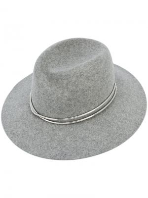 Шляпа-федора Zoe Rag & Bone. Цвет: серый