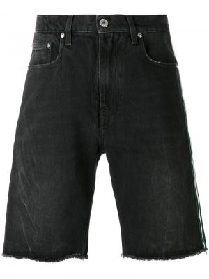 Джинсовые шорты MSGM. Цвет: чёрный