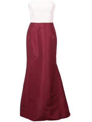Расклешенная юбка макси Carolina Herrera. Цвет: розовый и фиолетовый