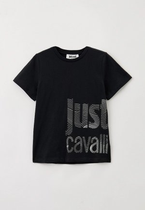 Футболка Just Cavalli Junior. Цвет: черный