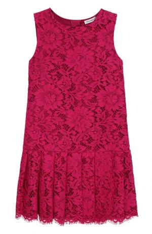 Кружевное мини-платье Dolce & Gabbana. Цвет: фуксия