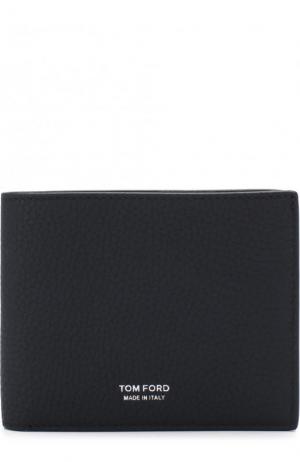 Кожаное портмоне с отделениями для кредитных карт Tom Ford. Цвет: темно-синий