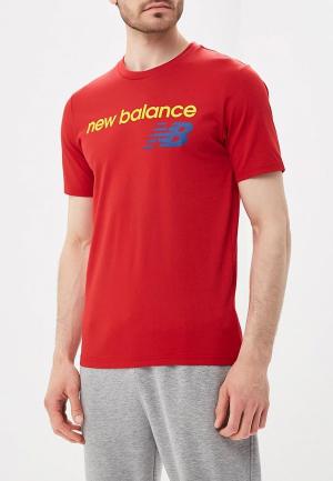 Футболка New Balance. Цвет: красный