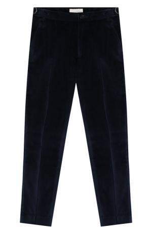 Бархатные брюки прямого кроя Stella McCartney. Цвет: темно-синий