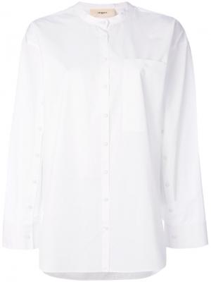 Рубашка с воротником-мандарин в стиле оверсайз Ports 1961. Цвет: белый